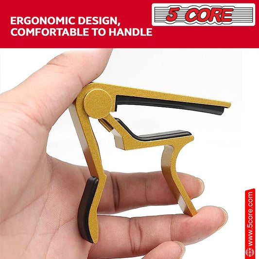 5Core Capo Acoustic Electric Guitar 6 String Kapo Clip For Banjo Mandolin Ukulele
