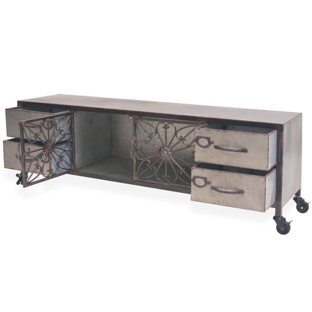 vidaXL TV Stand TV Unit Sideboard TV Console Media Unit Cupboard Furniture-2