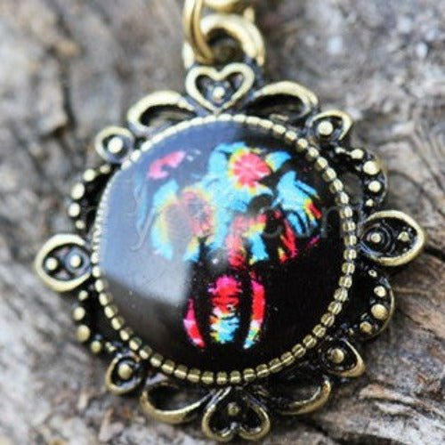 Gold Plated Elephant Pendant Dangle Navel Ring-1