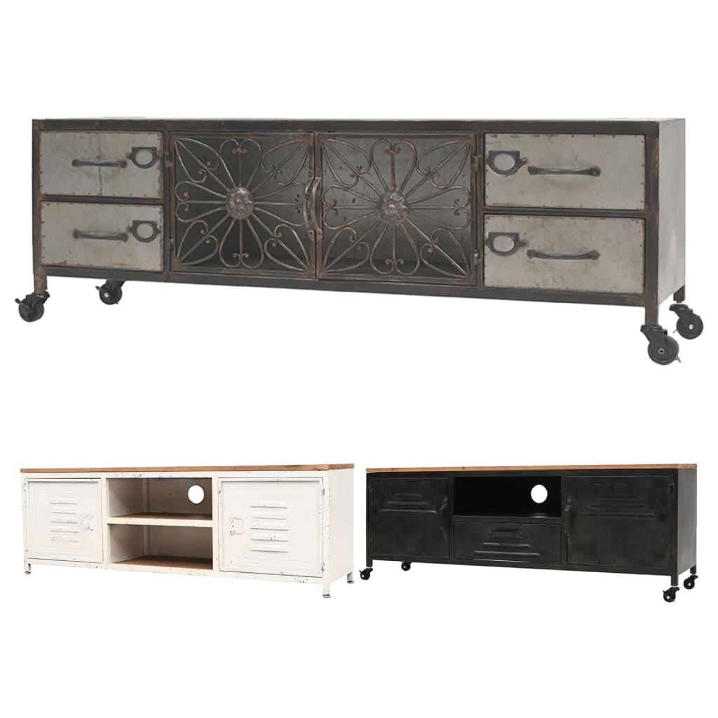 vidaXL TV Stand TV Unit Sideboard TV Console Media Unit Cupboard Furniture-5